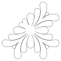 simple sawtooth feather 3 qtrs
